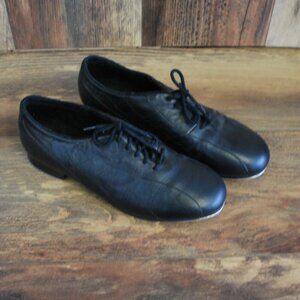 Leo's Ultratone Solid Black Women's Tap Shoes 8.5